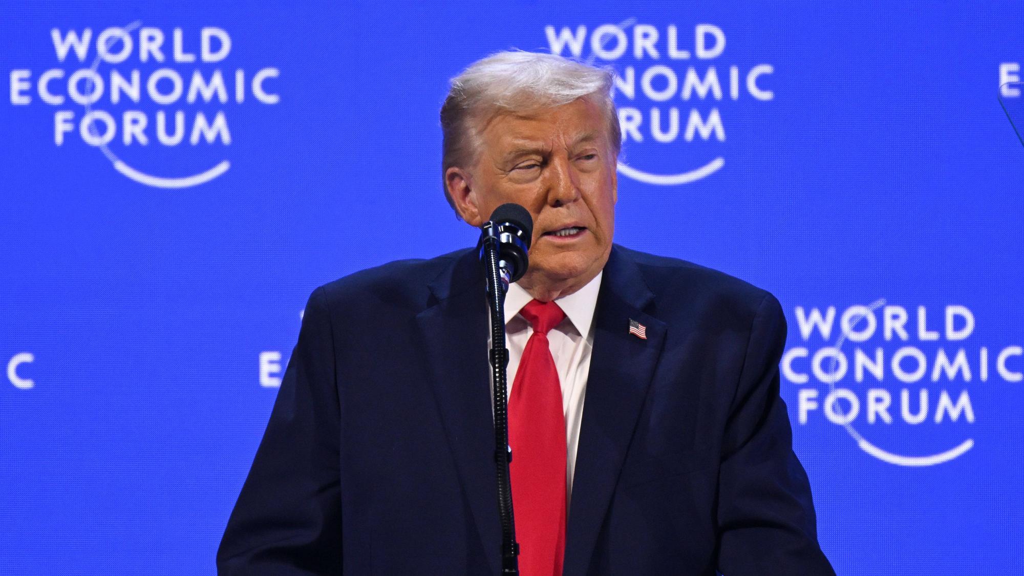 Trump in Davos.