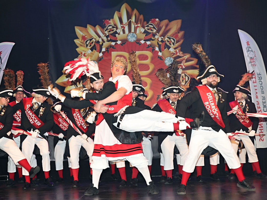 Das Dellbröcker Boore Schnäuzer Ballett auf der Bühne.