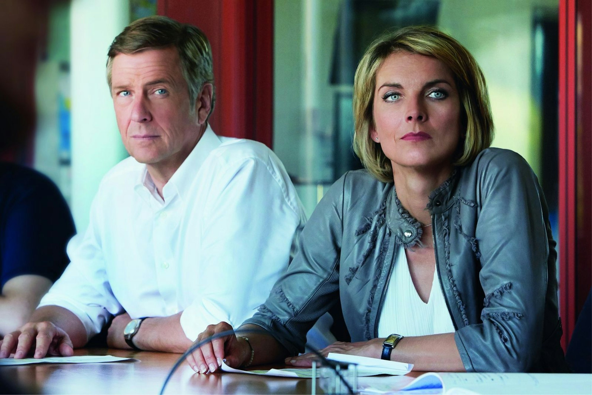 Mit ihrem Moderations-Kollegen Claus Kleber wechselte sich Marietta Slomka lange Jahre beim „heute journal“ ab. (Bild: ZDF / Uwe Düttmann)