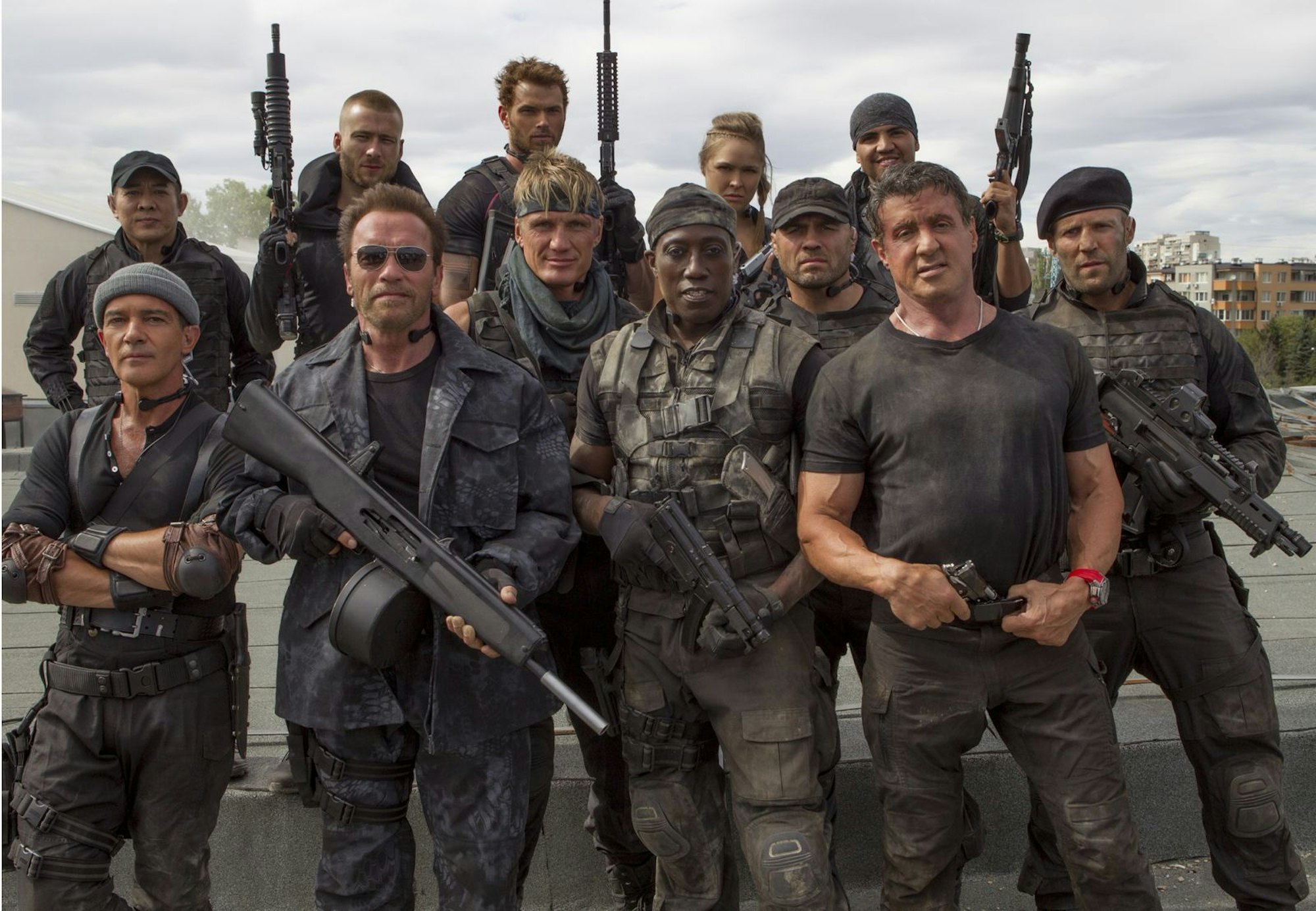 Das zeichnet die „Expendables“-Reihe aus: Eine Clique alter Haudegen zeigt den Schurken, wo der Hammer hängt. (Bild: Fox / 2014 Ex3 Productions, Inc.)