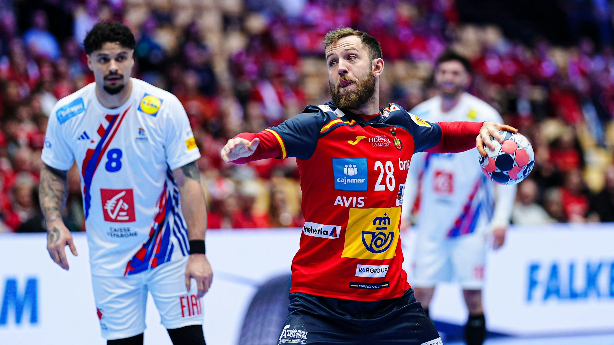 Aleix Gomez setzt zum Wurf an.