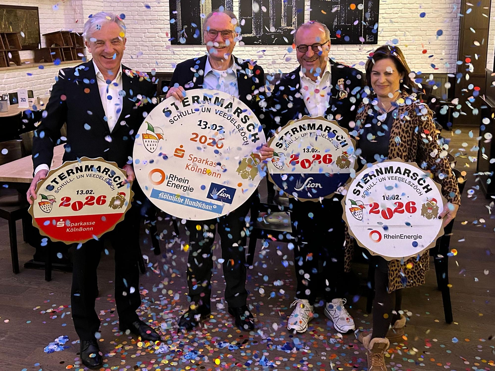 Gruppenbild zum Kölner Sternmarsch 2026.