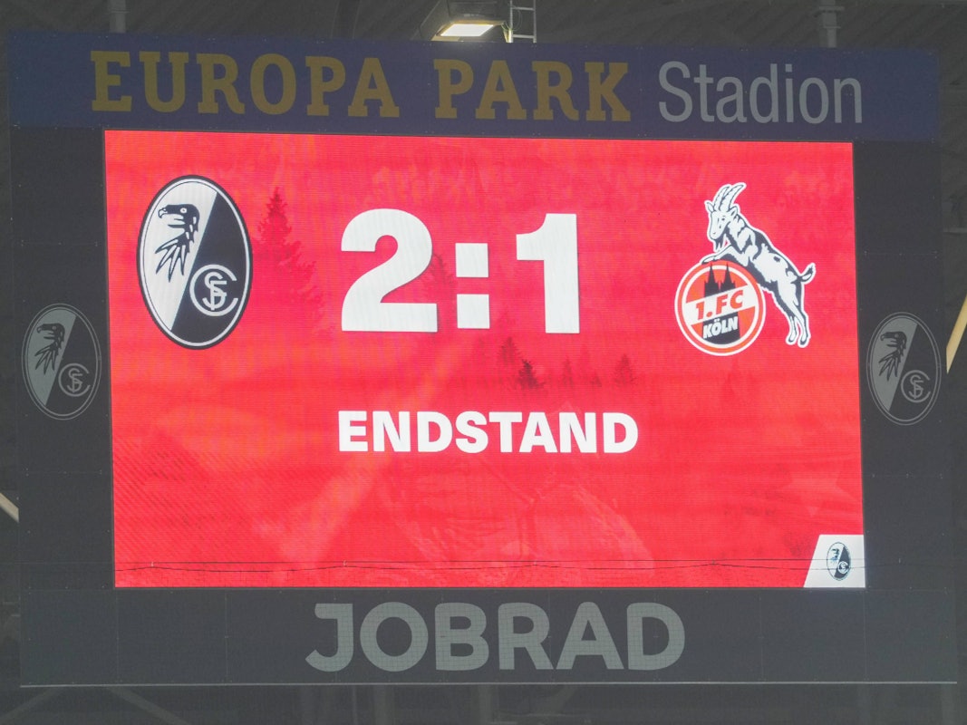 Der 1. FC Köln hat in Freiburg mit 1:2 verloren.
