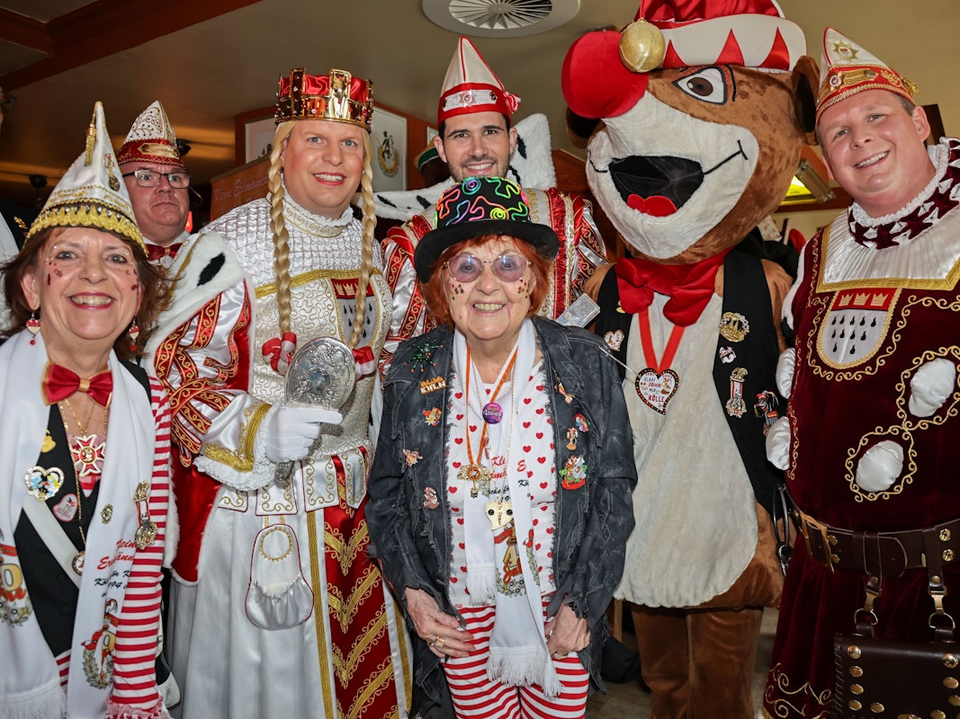 Juliane Pütz mit dem Kölner Dreigestirn.