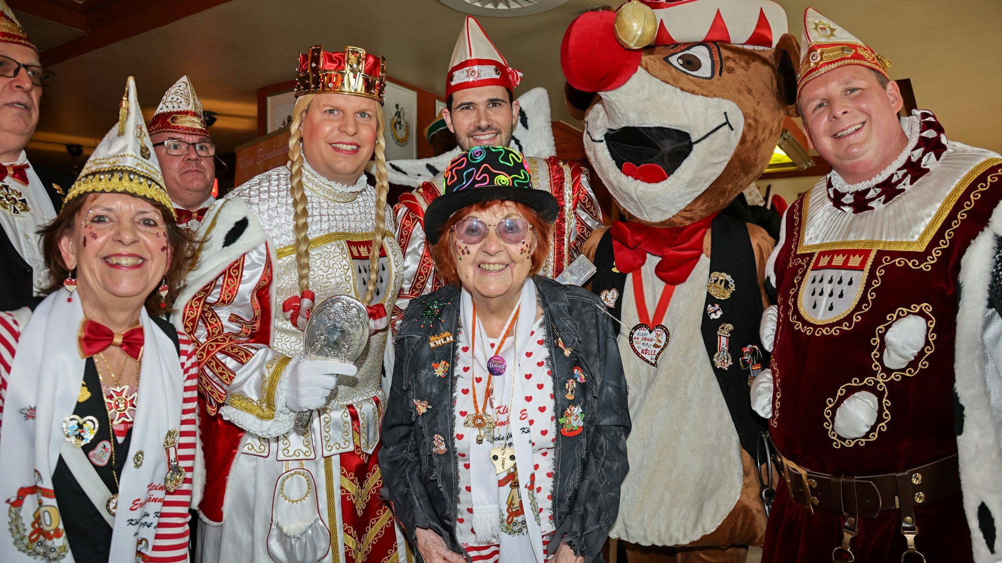 Juliane Pütz mit dem Kölner Dreigestirn.