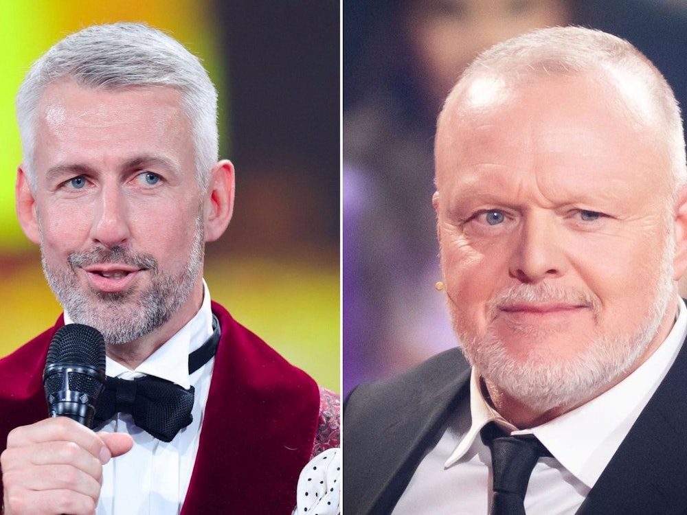 Sebastian Pufpaff (links) ist seit 2021 Moderator von „TV total“. Bekannt gemacht hat die Show Stefan Raab. (Bild: 2023 Getty Images/Andreas Rentz / 2025 Getty Images/Andreas Rentz (Fotomontage))