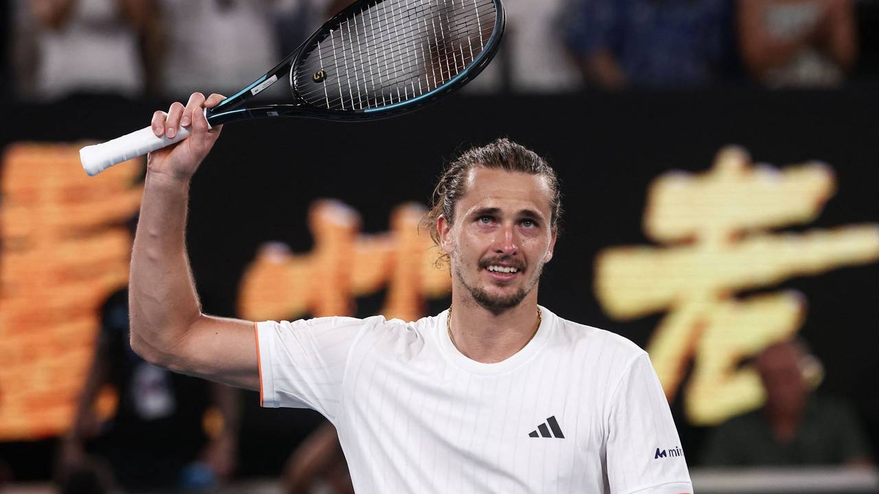 Alexander Zverev jubelt nach seinem Viertelfinal-Sieg bei den Australian Open.