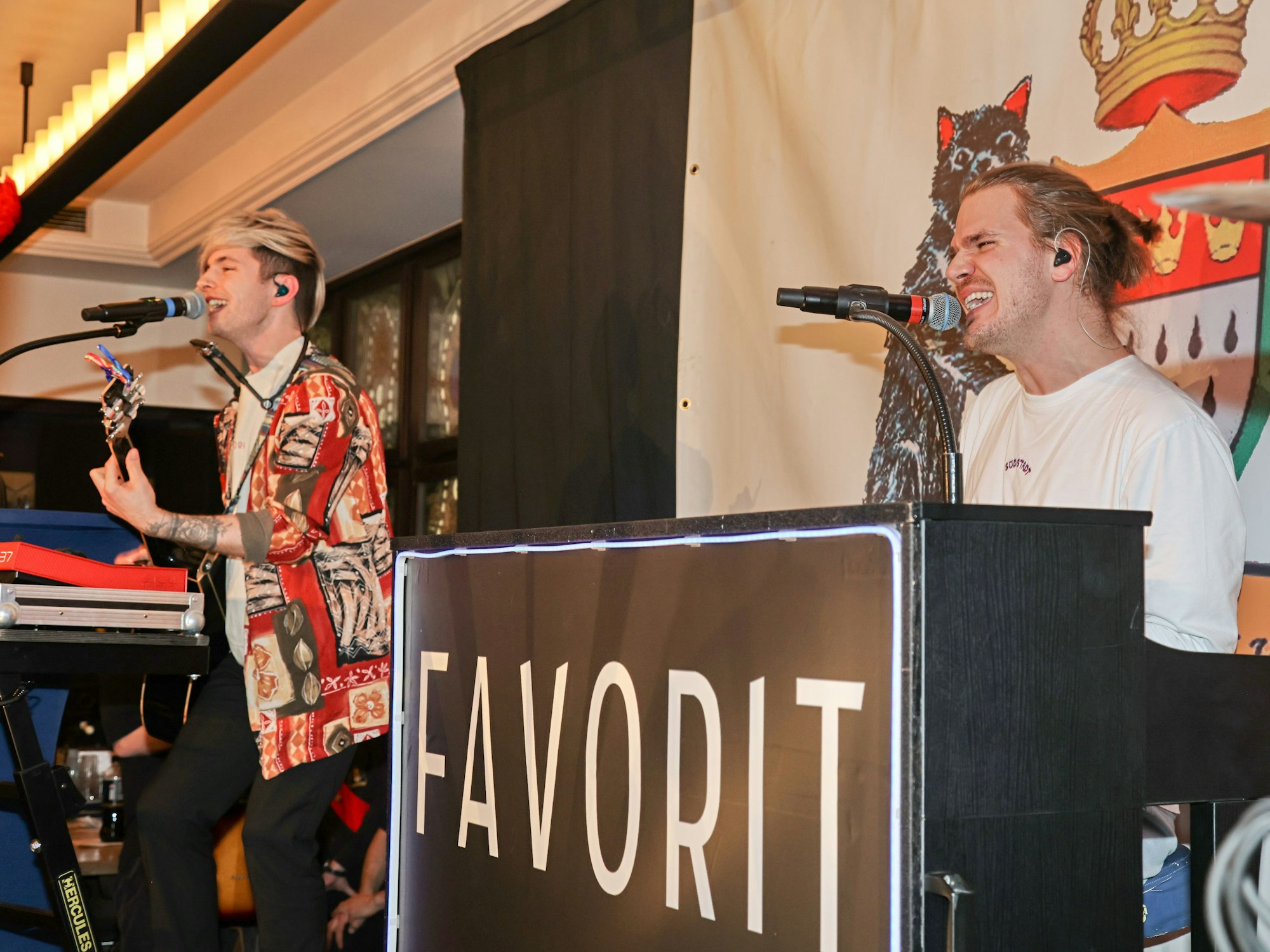 Die Band Favorit beim Auftritt im Brauhaus.