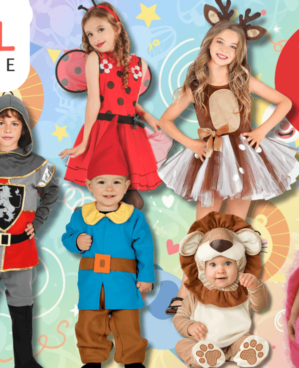 Darstellung von Kinder-Karnevalskostümen im Angebot beim Karneval-Megastore