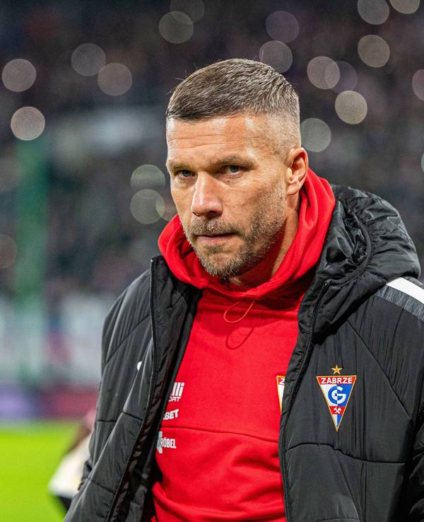 Lukas Podolski in Trainingskluft seines Vereins Gornik Zabrze
