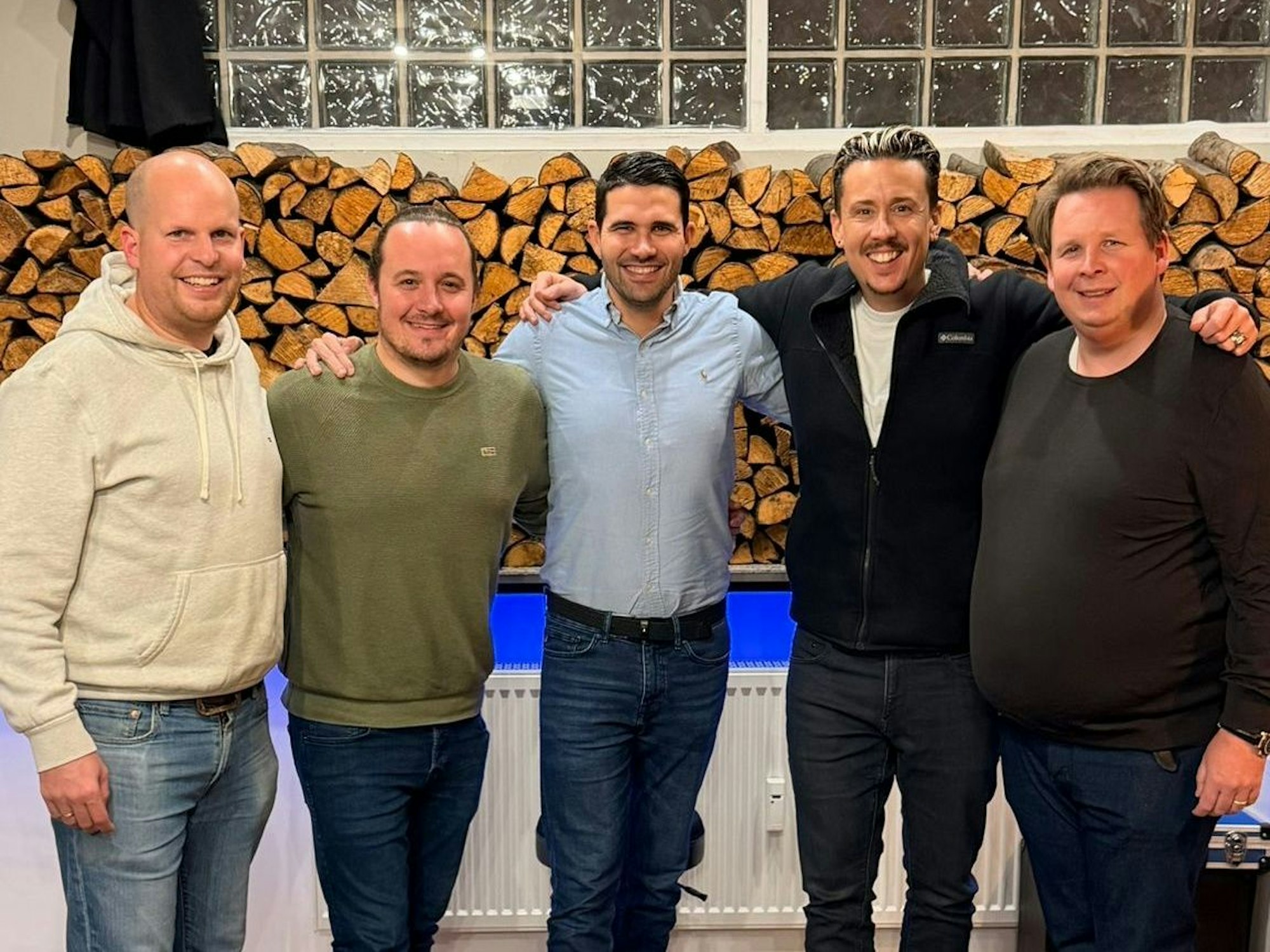 Das Dreigestirn bei den Songaufnahmen im Studio Tonbauhütte.