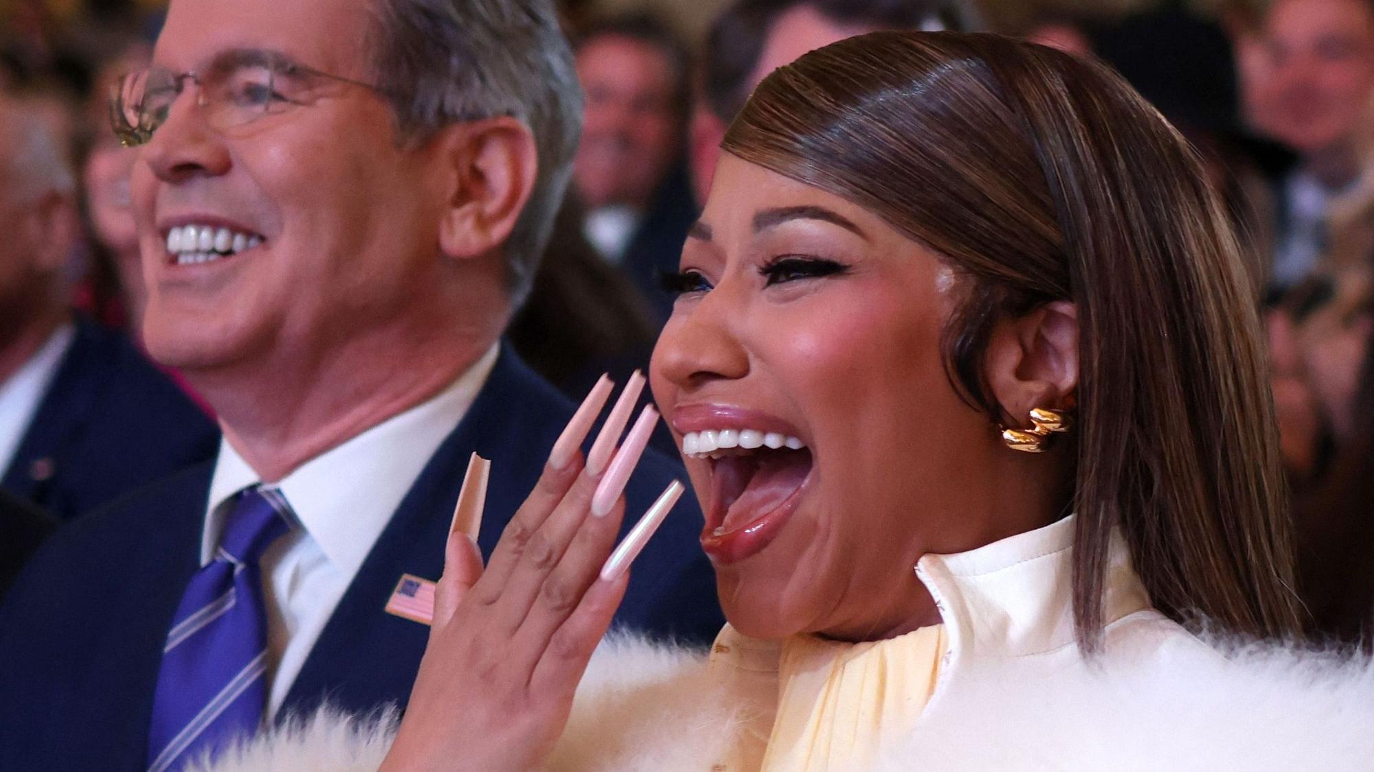 Nicki Minaj hat Spaß.
