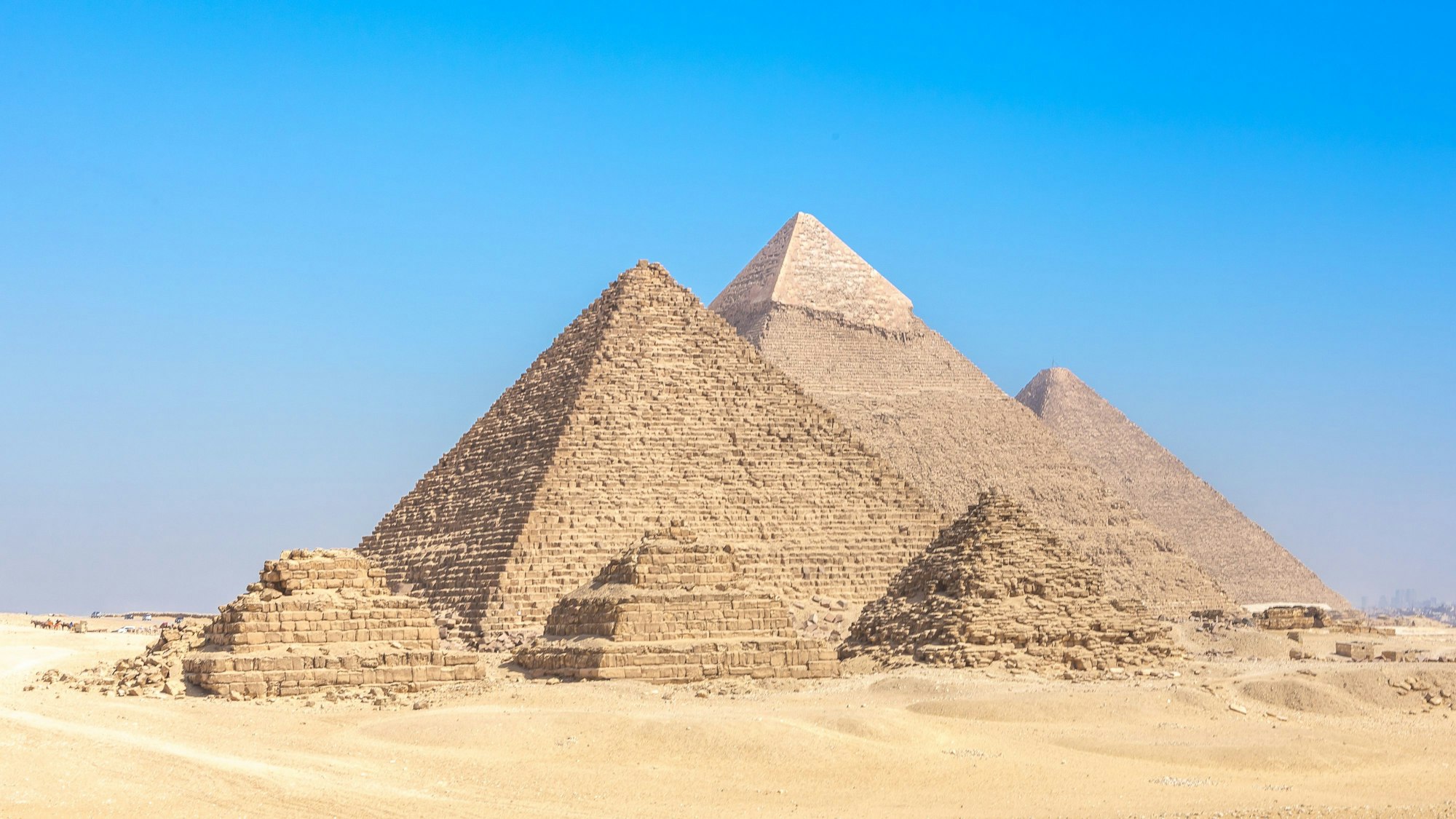 Die Pyramiden von Gizeh in Ägypten.