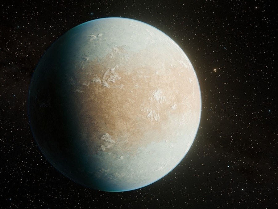 Künstlerische Darstellung des Exoplaneten HD 137010 b.