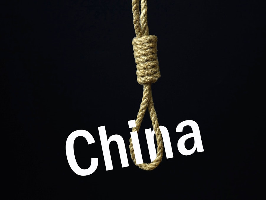 Galgenstrick mit Schriftzug China