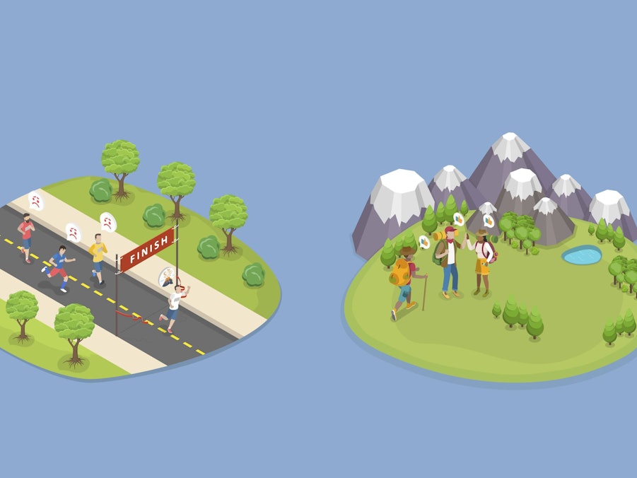 Menschen bei Outdoor-Aktivitäten