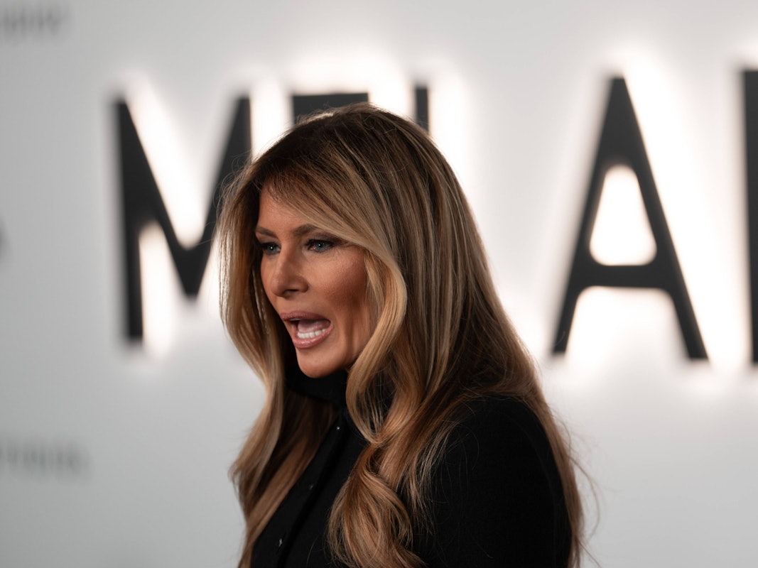 Die First Lady Melania Trump kommt zur Premiere des Films „Melania“ von Amazon MGM Studios im John F. Kennedy Center for the Performing Arts.