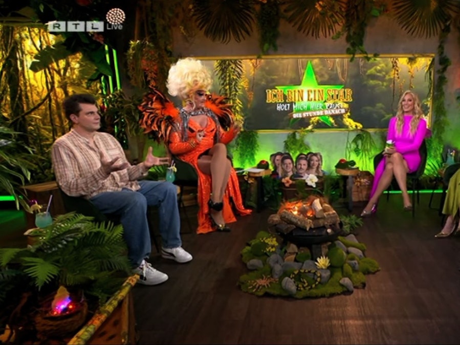 Das TV-Studio bei der „Stunde danach“ auf RTL.