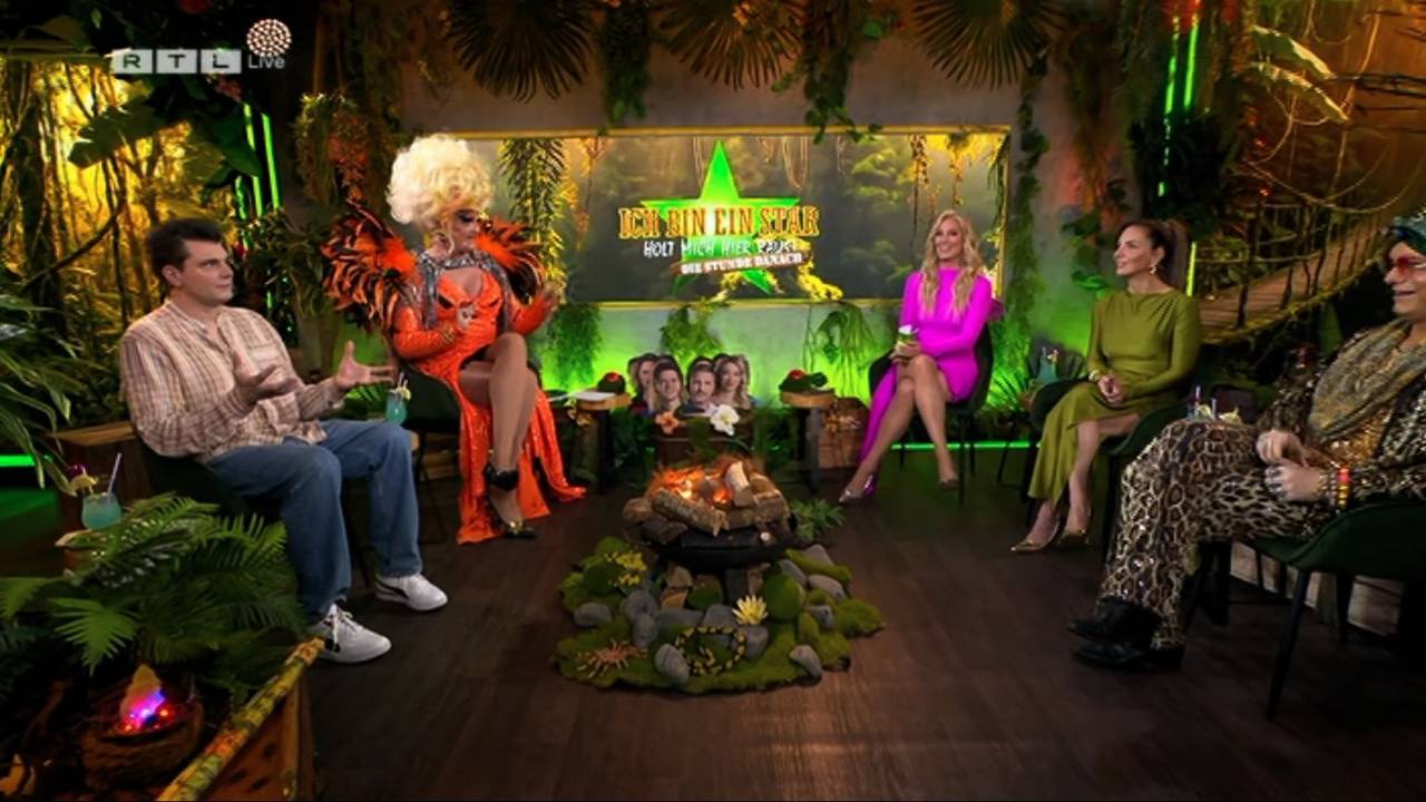 Das TV-Studio bei der „Stunde danach“ auf RTL.