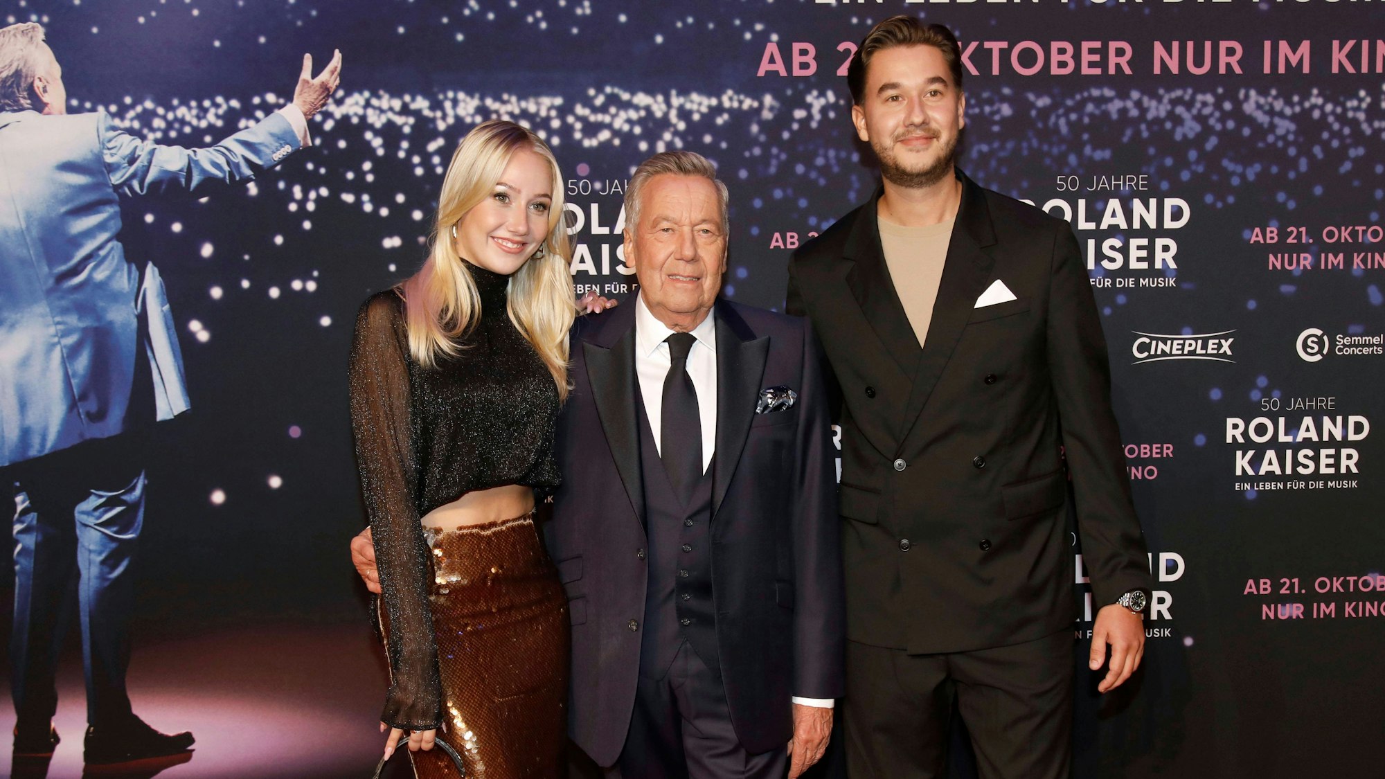 Roland Kaiser, Annalena Kaiser und Jan Kaiser