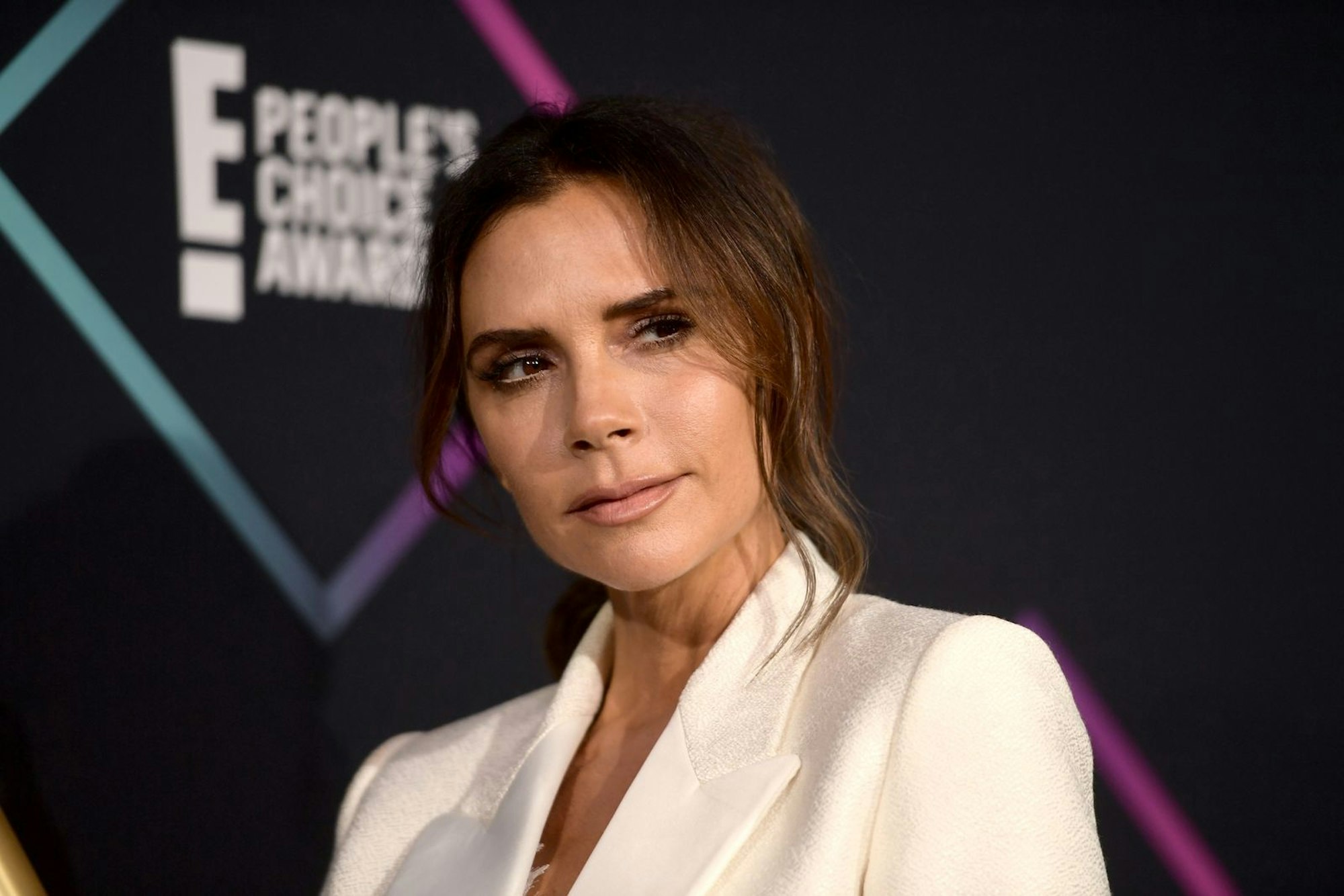Victoria Beckham trat in einer Sexualkunde-Sendung im Sperma-Kostüm auf und fuhr auf Rollschuhen durchs Studio. (Bild: Matt Winkelmeyer/Getty Images)
