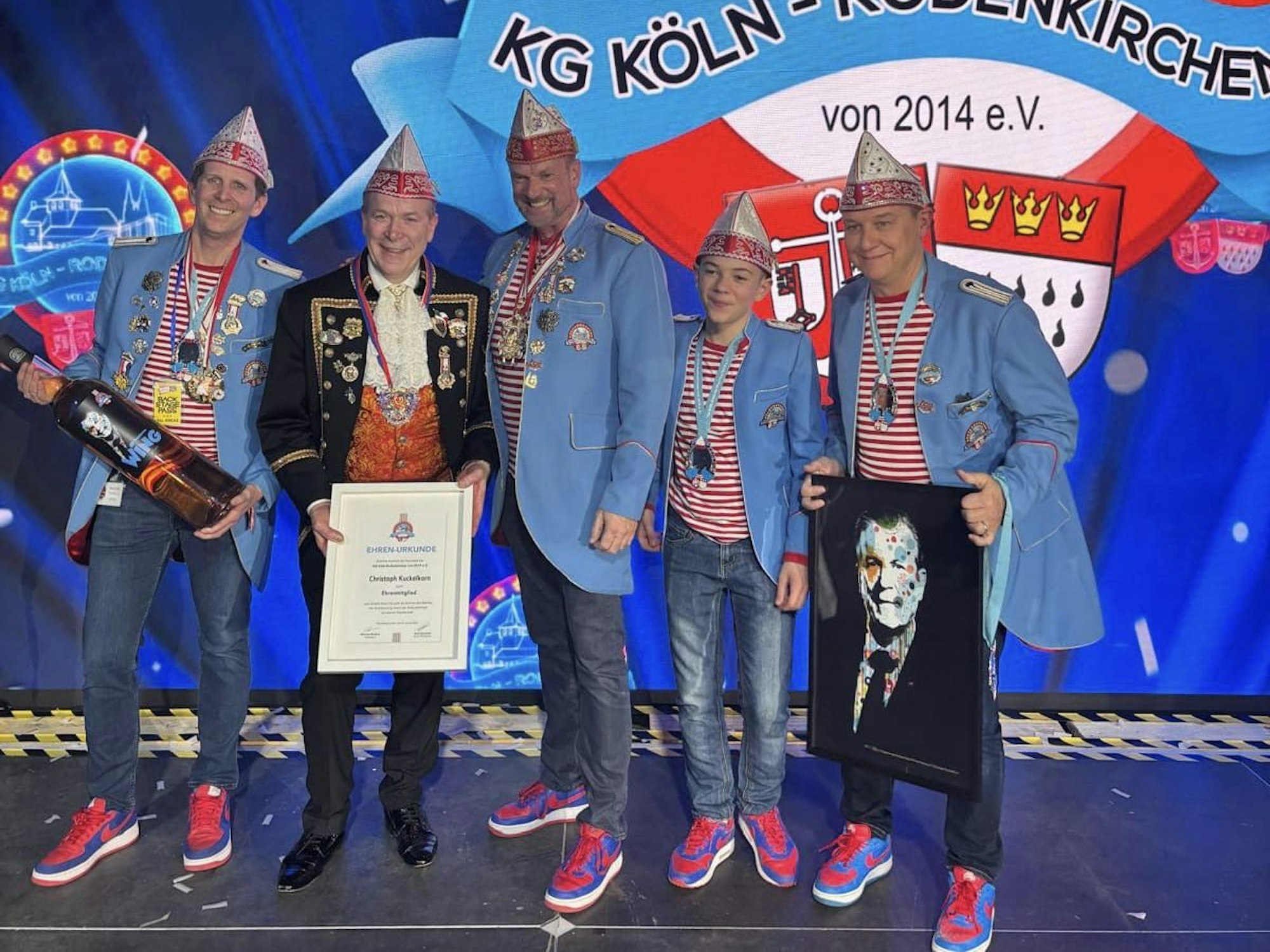 Christoph Kuckelkorn bei der Ehrung der KG Köln-Rodenkirchen.