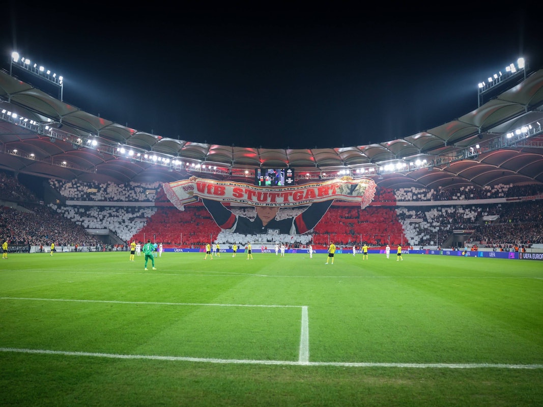 Choreo beim VfB Stuttgart.