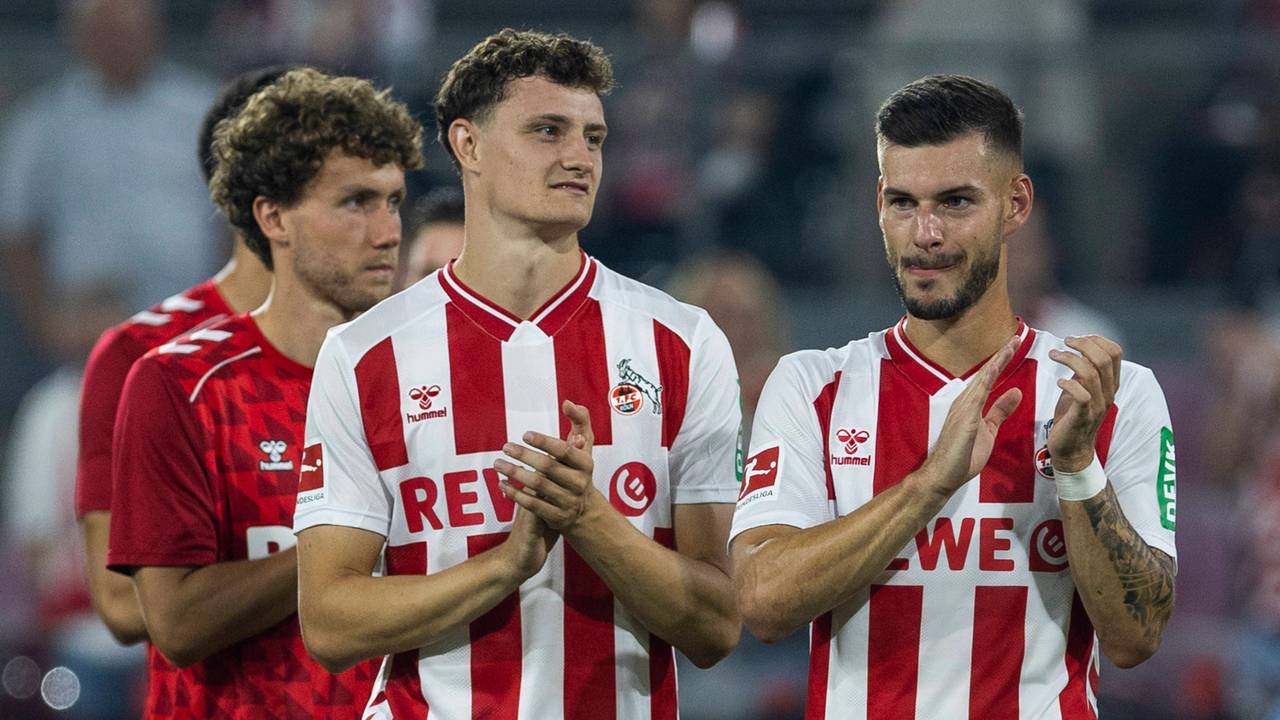 Eric Martel (l.) und Tom Krauß (r.) spielen beim 1. FC Köln gemeinsam im Mittelfeld.