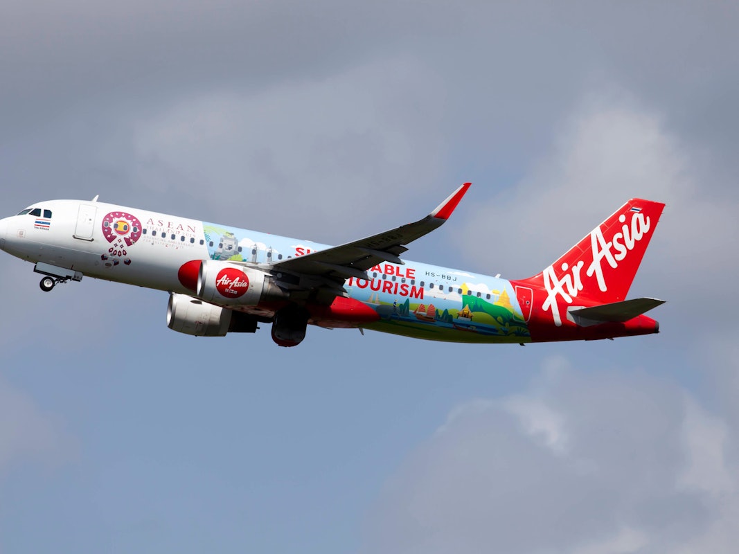 Thai AirAsia Airbus geht in die Luft.