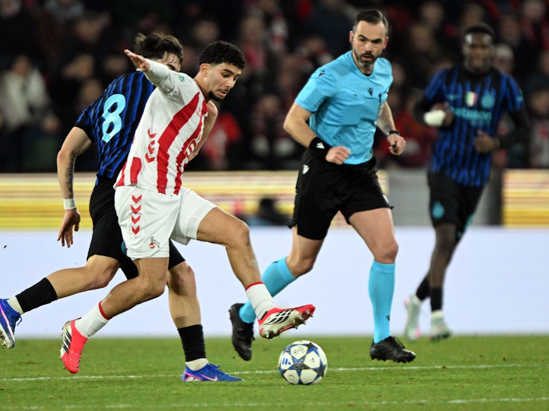 Fayssal Harchaoui im Duell mit Matteo Venturini.