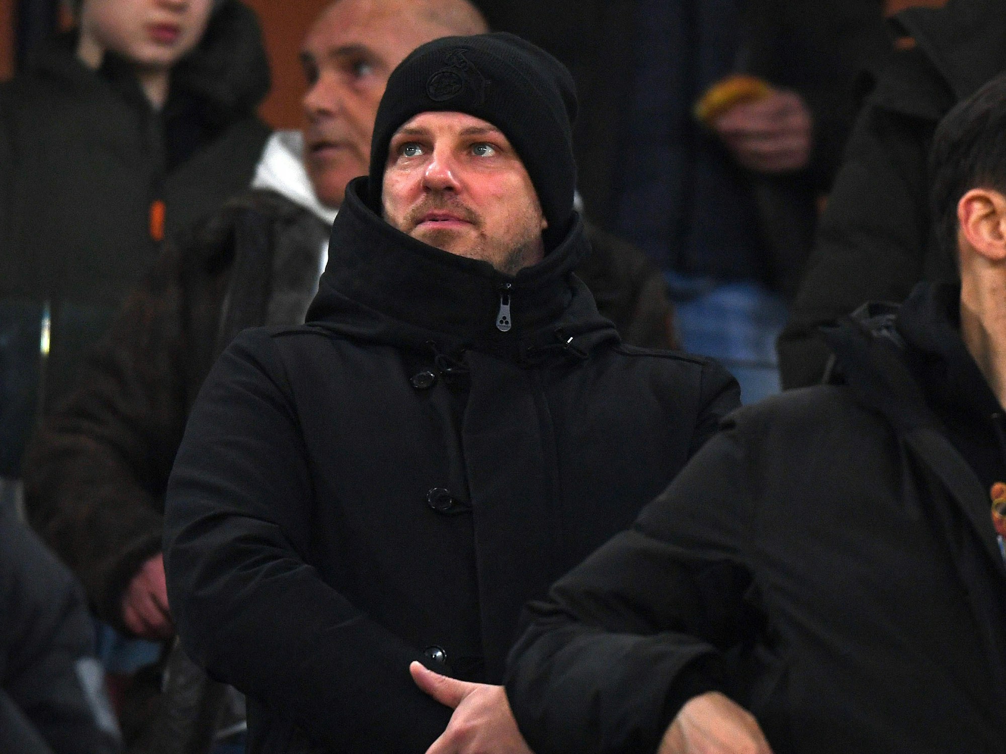 Lukas Kwasniok sieht das U19-Spiel gegen Inter im Stadion.