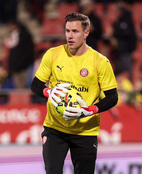 Marc-André ter Stegen beim Aufwärmprogramm vor einem Spiel.