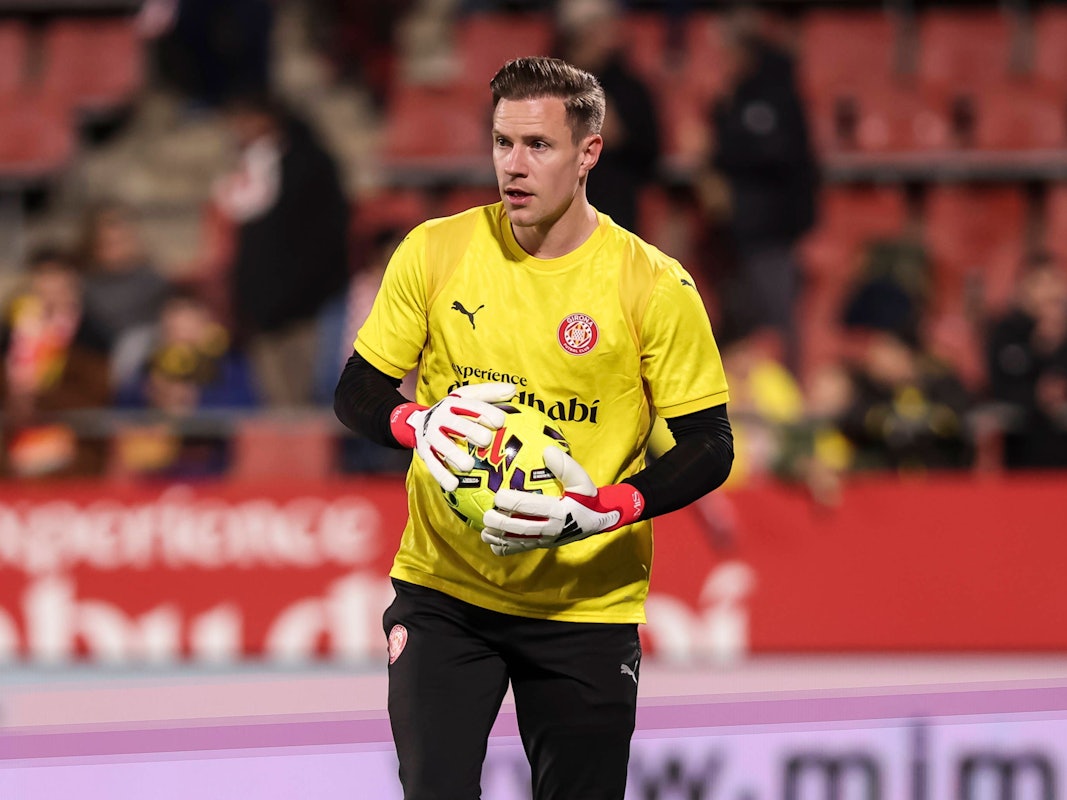 Marc-André ter Stegen beim Aufwärmprogramm vor einem Spiel.