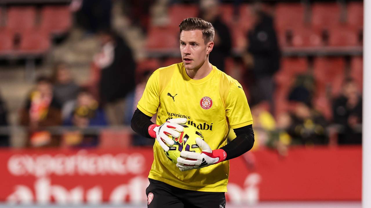 Marc-André ter Stegen beim Aufwärmprogramm vor einem Spiel.