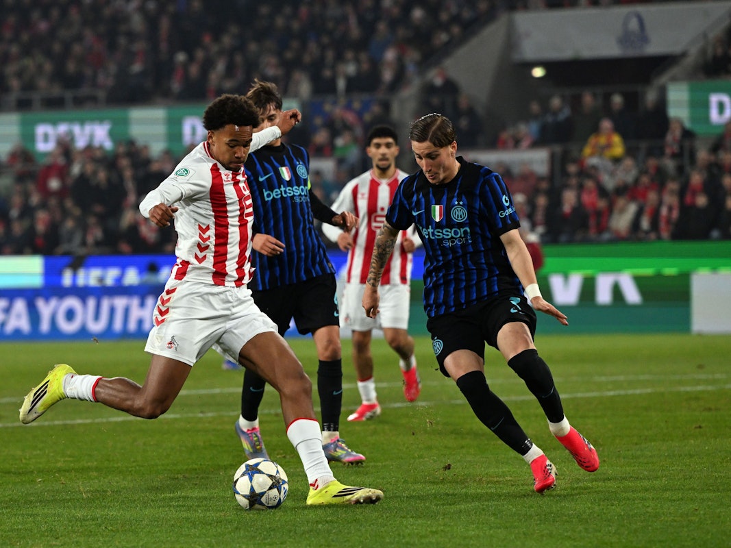 Youssoupha Niang (l.) und Mattia Marello beim Spiel des FC gegen Inter Mailand.