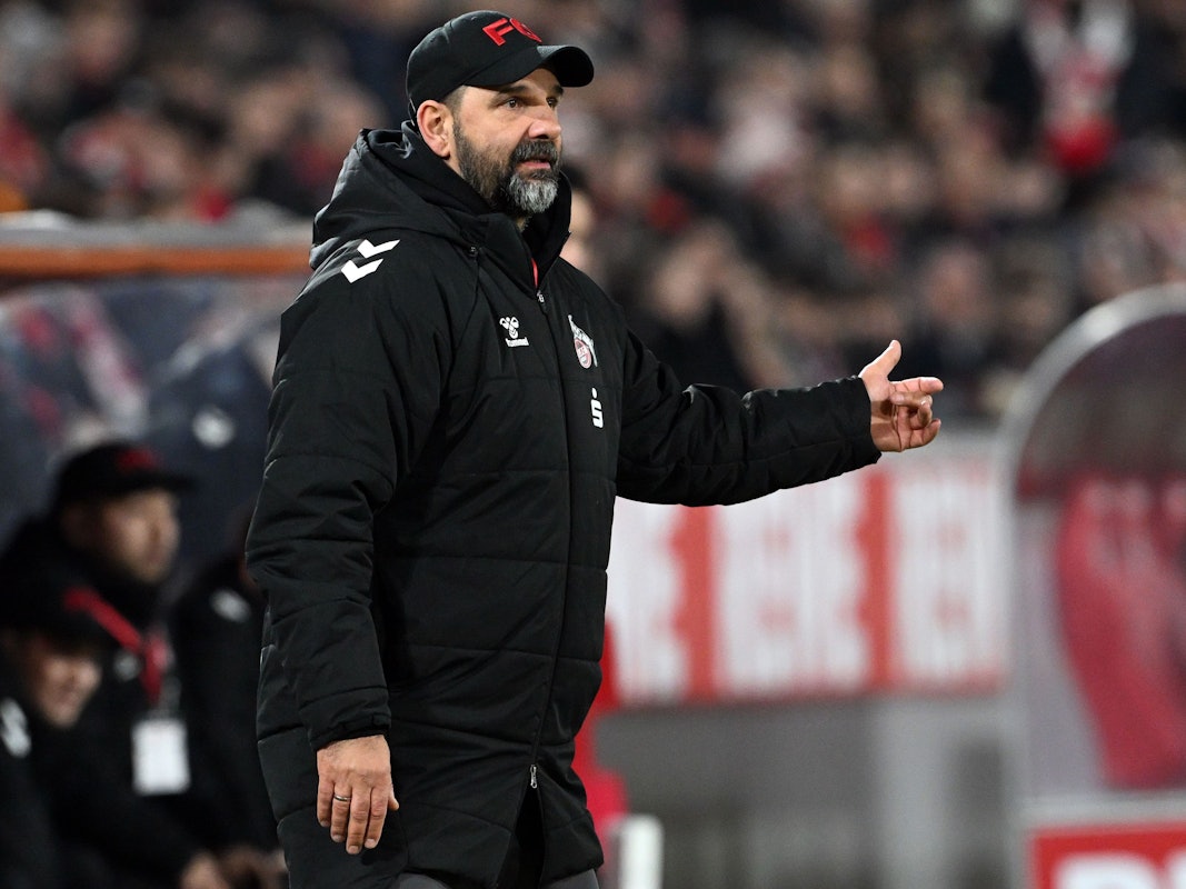 Trainer Stefan Ruthenbeck (1. FC Köln) beim Uefa-Youth-League-Spiel gegen Inter Mailand (1:3) am 4. Februar 2026.