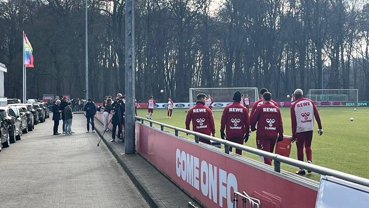 Der FC-Vorstand beim Training.