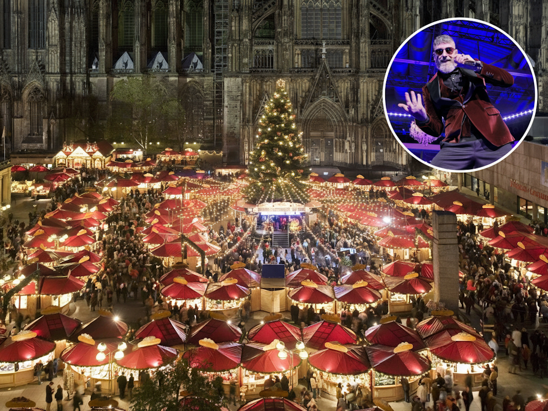 Rapper Sidp (kl. Foto) ist seit zwei Jahren am Weihnachtsmarkt auf dem Rocalliplatz beteiligt. Das sorgt für Diskussionen.