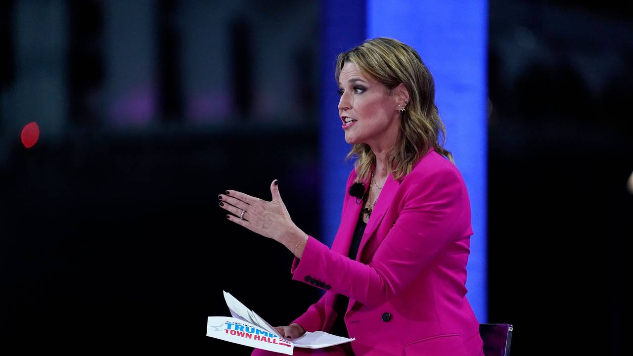 Savannah Guthrie, Moderatorin des Fernsehsenders NBC, spricht während einer Sendung.