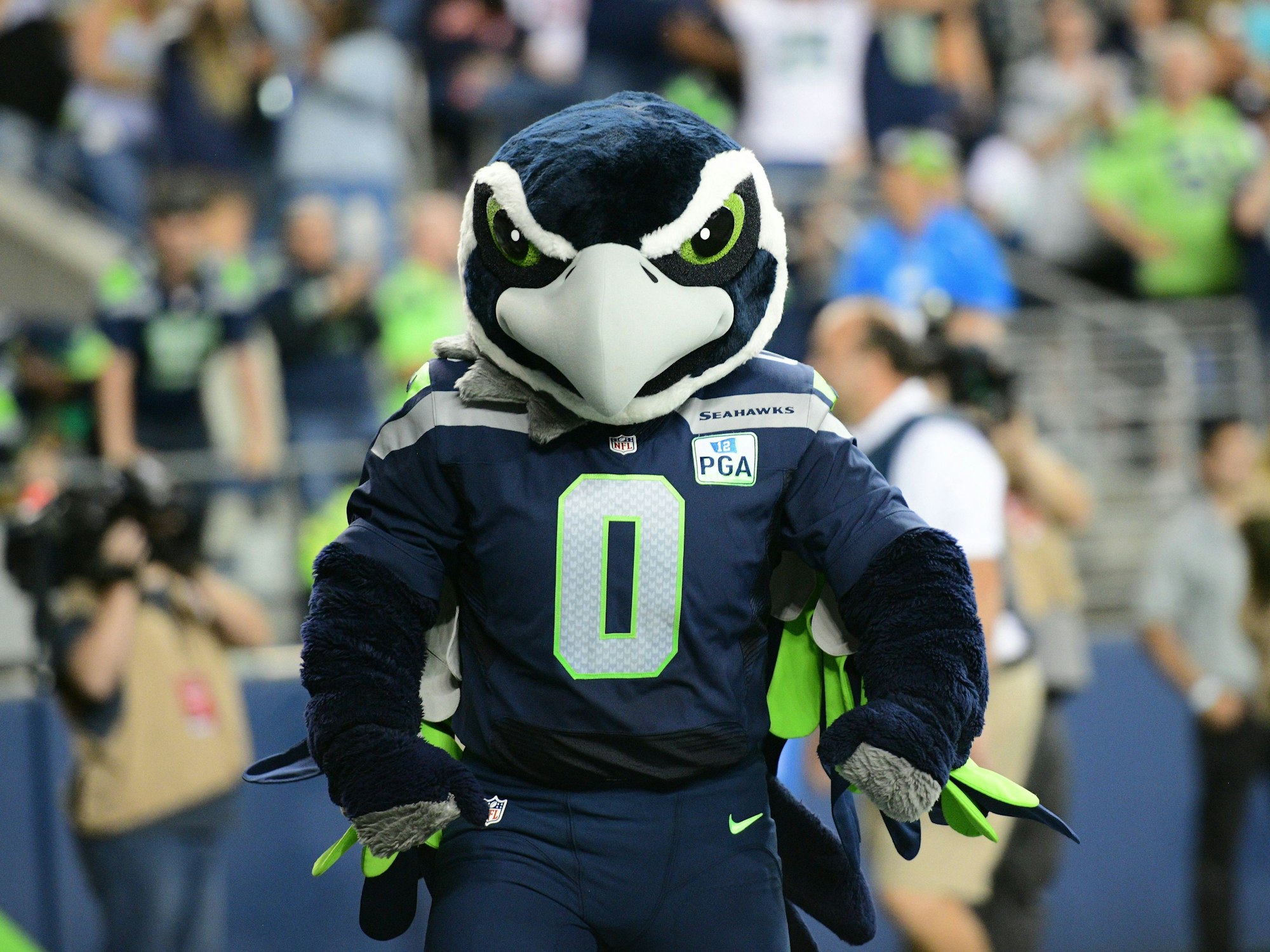 Blitz, das Maskottchen der Seattle Seahawks