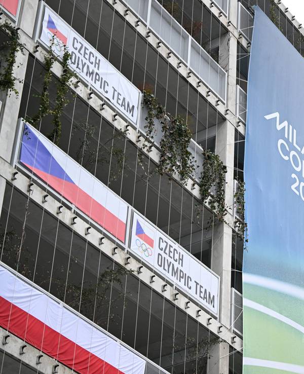 Das Olympische Dorf vor Beginn der Winterspiele.