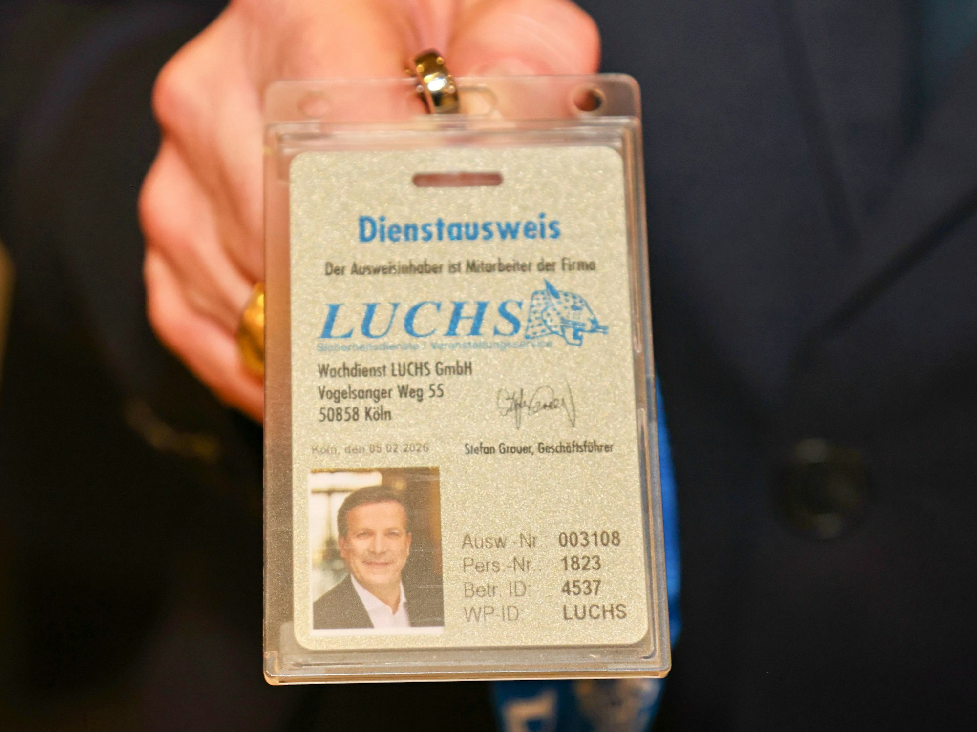 Dienstausweis von Christoph Kuckelkorn.