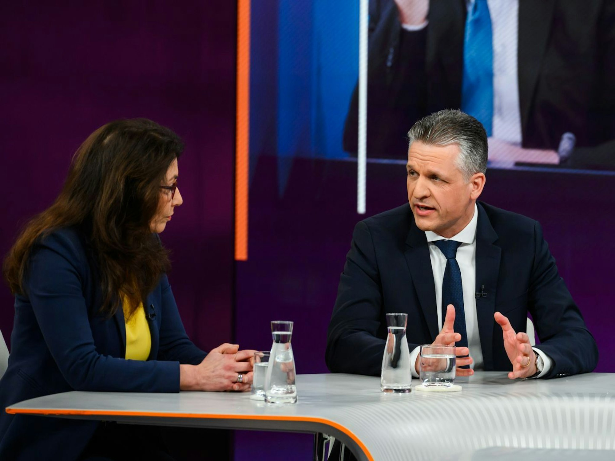 „Typisch Grüne“, schimpfte Thorsten Frei. (Bild: ZDF/Jule Roehr)