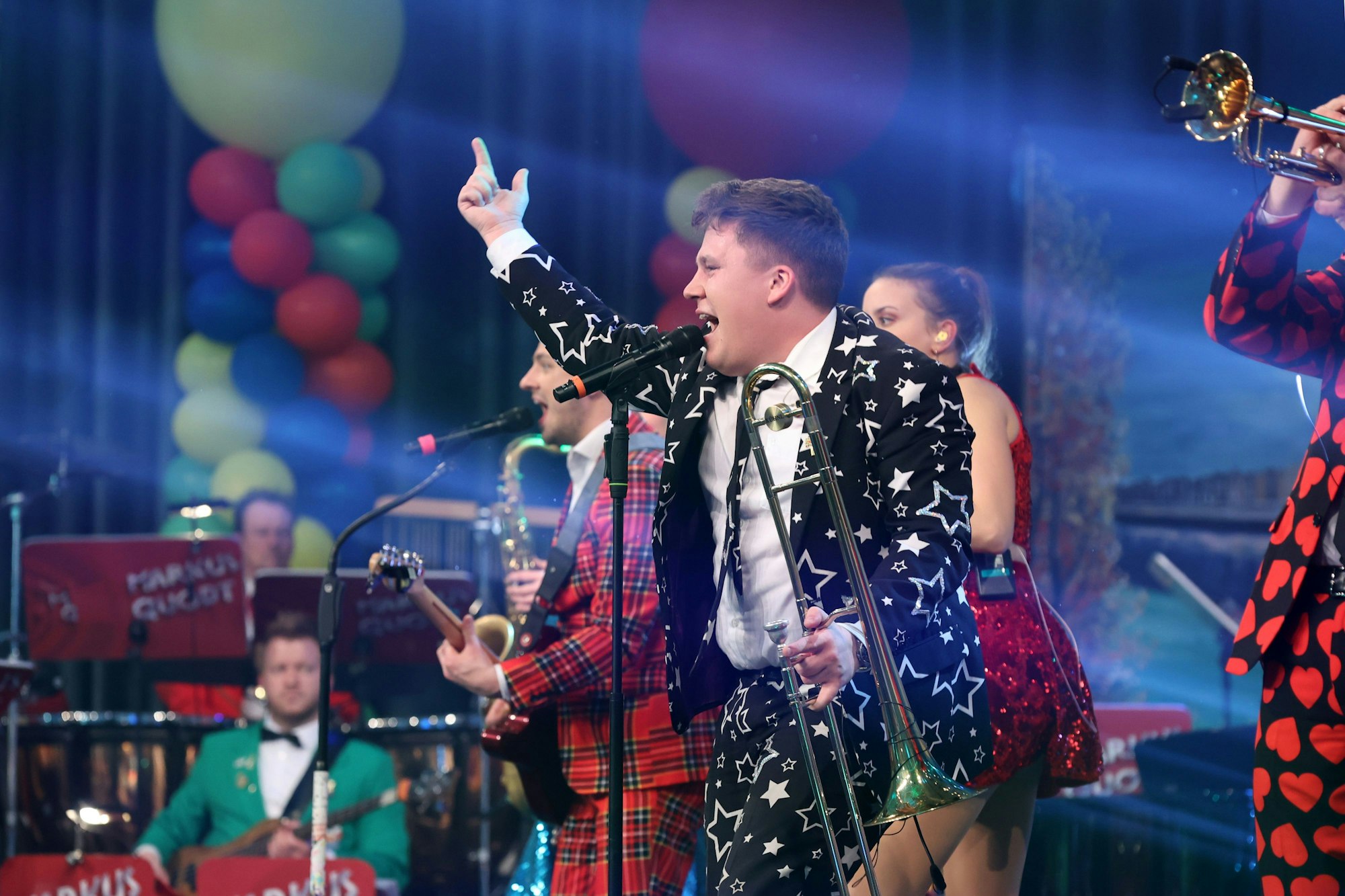 Druckluft im Februar 2022 bei der Aufzeichnung der ARD-Fernsehsitzung.