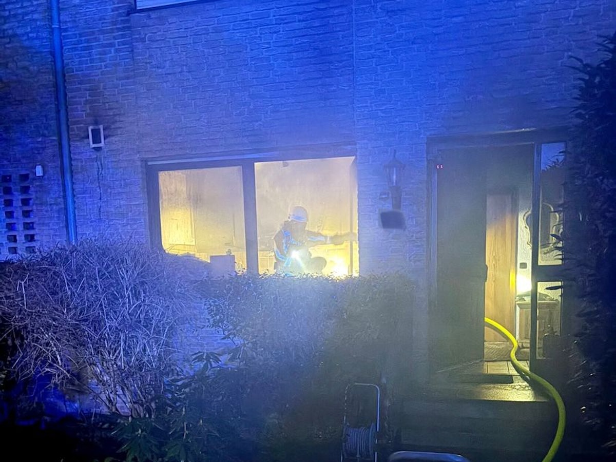 Feuer in Einfamilienhaus in Düren.