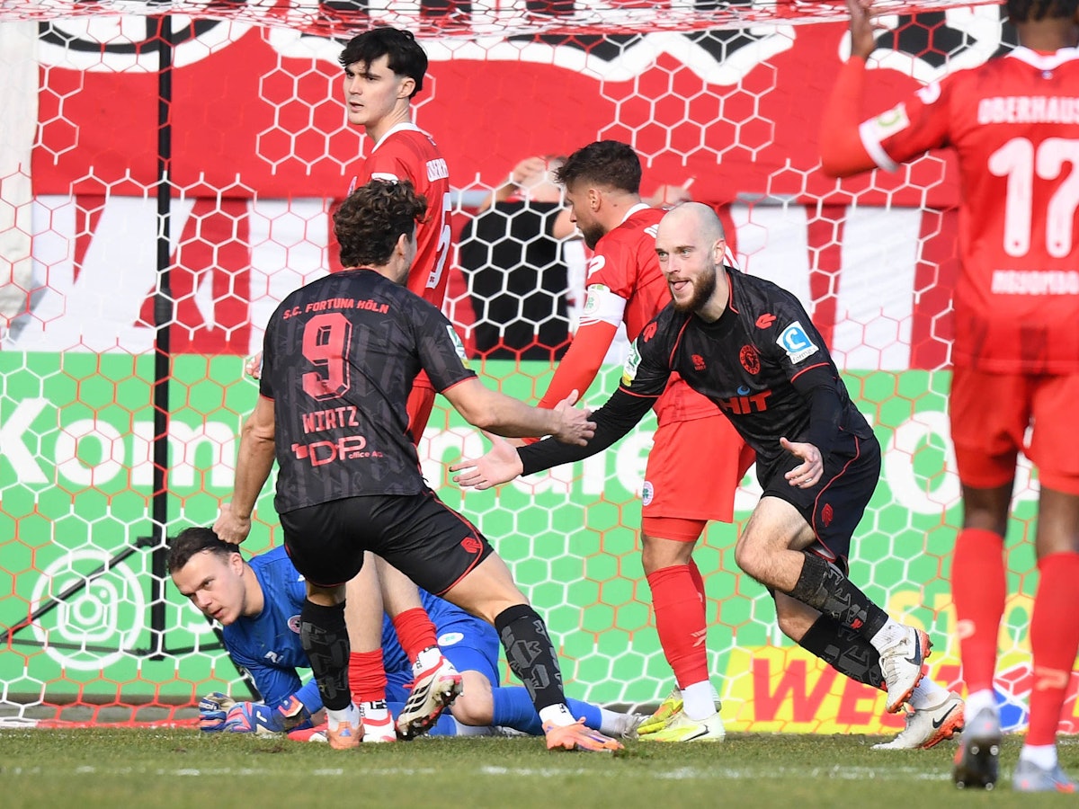 Torjubel bei Fortuna Köln.