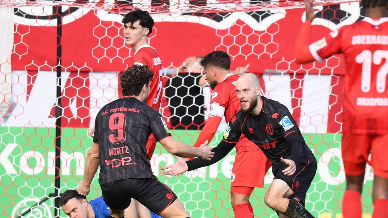 Torjubel bei Fortuna Köln.