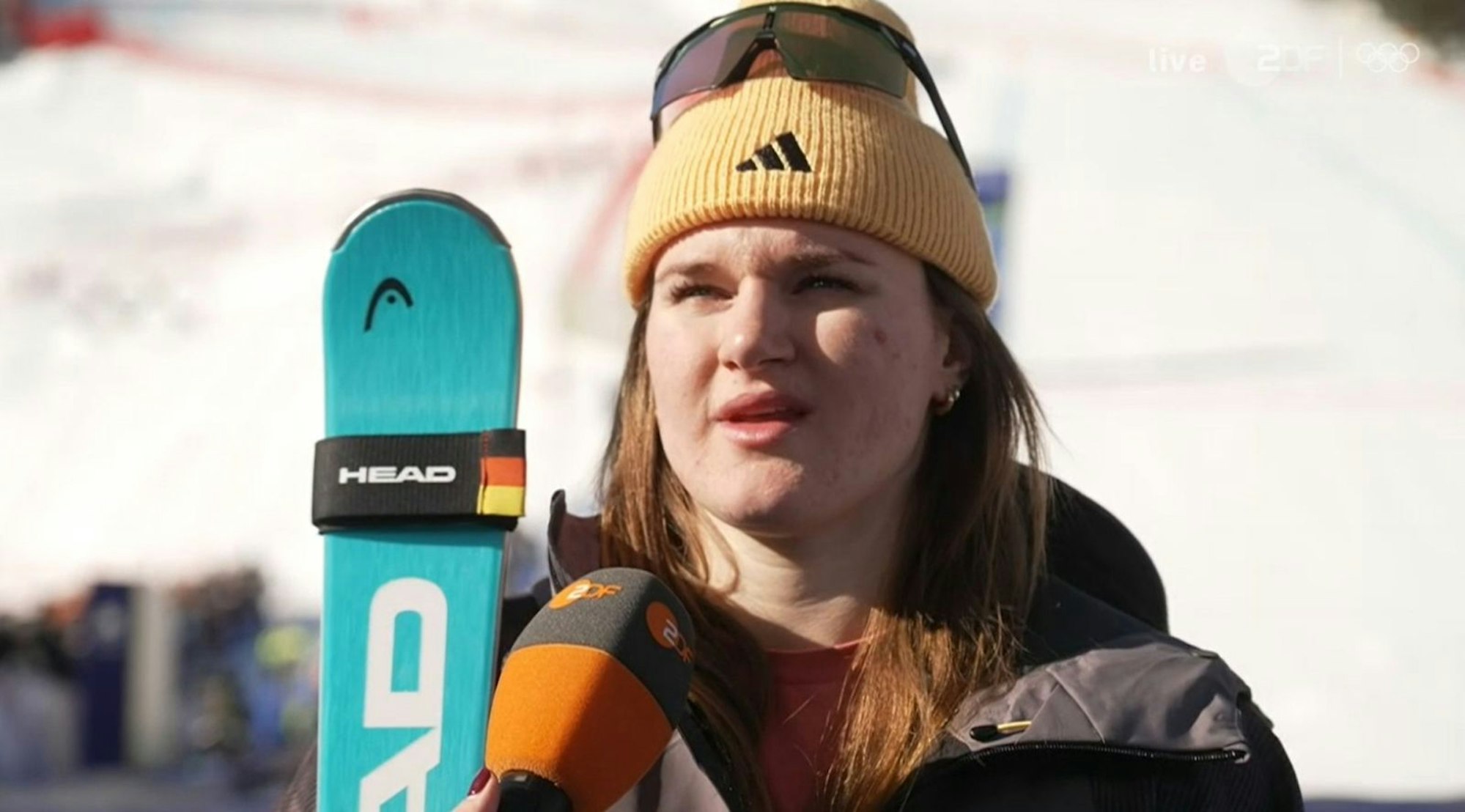 Emma Aicher spricht über ihre besten zwei Minuten und wundert sich über ihren Erfolg. (Bild: ZDF)