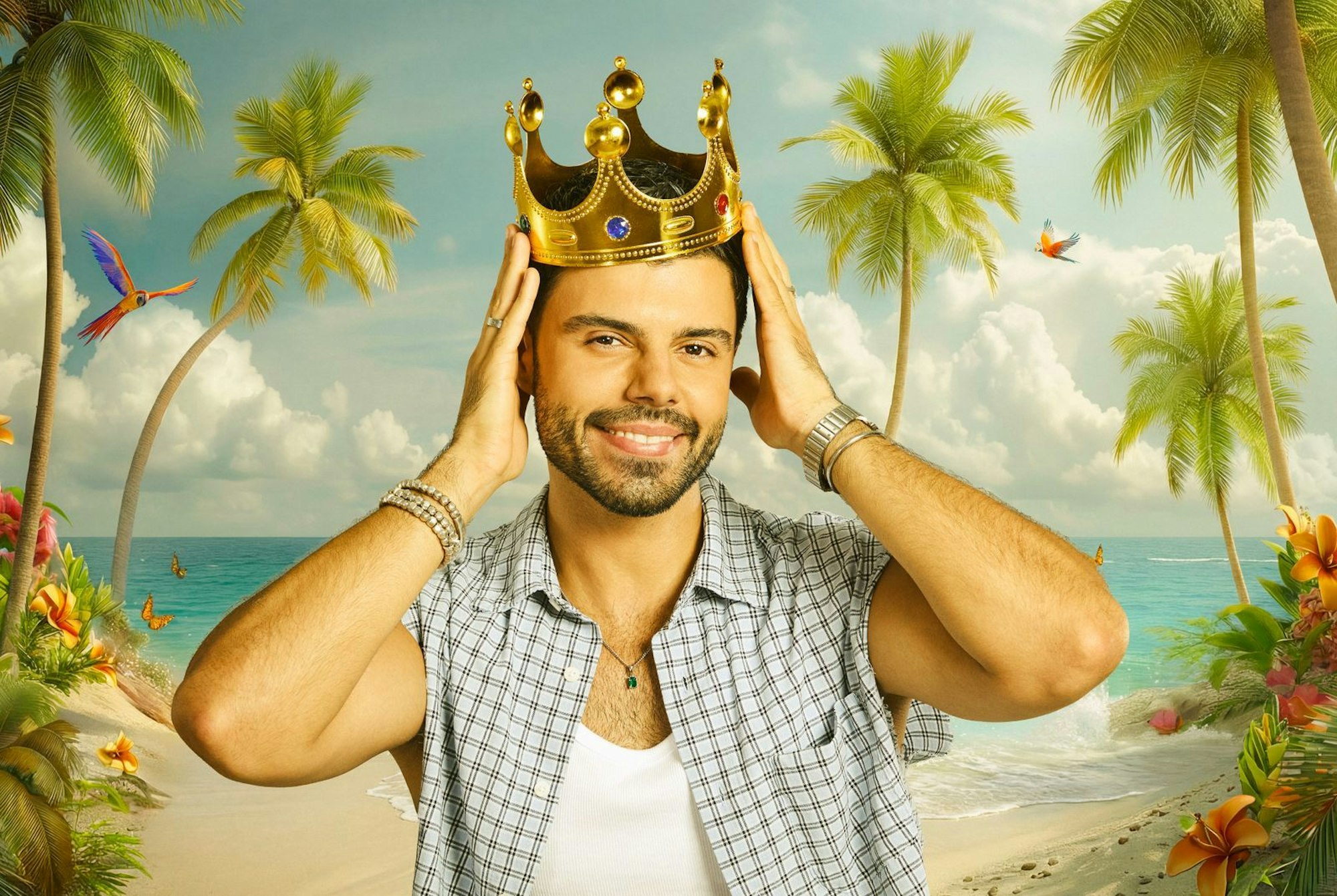 Reality-Darsteller Martin Angelo gerät in der ersten Episode bereits mit Claude-Oliver Rudolph aneinander. (Bild: Joyn/ Gerhard Merzeder)