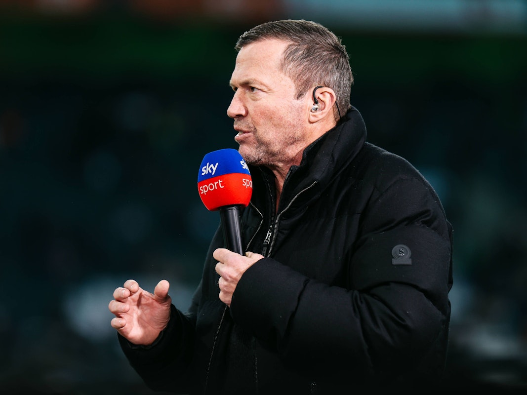 Lothar Matthäus spricht bei einer Sky-Übertragung zur Fußball-Bundesliga.